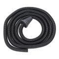 Black Rubber Corrugated Dust Collection Hose With Joint 4meter Length For Effective In The Workplace Suitable Wet And Dry