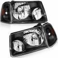 Ocpty Headlight Assembly Pair Replacement For 2001 2002 2003 2004 2005 2006 2007 2008 2009 2010 2011 Ford Ranger