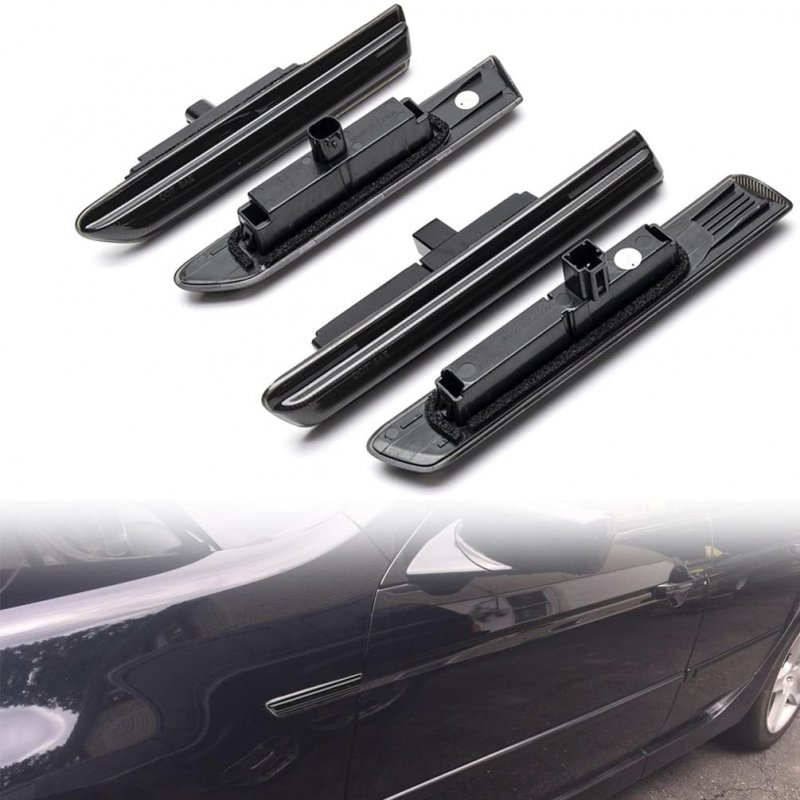 White Led Side Marker Lights For 2004 2005 2006 2007 2008 Acura Tl Smoked Lens Front And Rear Turn Signal Lamp Assembly 4 Piece