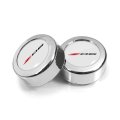 Chevrolet Corvette C8 Z06 Logo In White On Chrome Two Abs Plastic License Plate Frame Screw Cover Set Official Licensed 