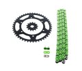 Green Chain And Sprocket Kit For Kawasaki Klx300 1997 1998 1999 2000 2001 2002 13 47 Tooth Steel Sprockets 110l Non O Ring