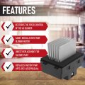 Ac Blower Motor Resistor For Ford Lincoln And Mercury Replaces 973-057 6e5z19e624aa 8e5z19e624a Ja1712 4p1589 Fusion 2010-2012