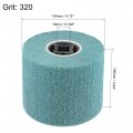 Uxcell 120mmx100mm Non-woven Polishing Burnishing Wheel Nylon Wire Drawing Abrasive Flap 320 Grit For Stainless Steel Copper