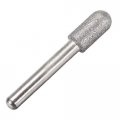 Uxcell Diamond Burrs Bits Grinding Drill Carving Rotary Tool For Glass Stone Ceramic 120 Grit 1 4 Shank 10mm Cylinder Ball Nose