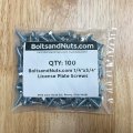 100 Pieces 14x3 4 Slotted Hex Washer Head Self Tapping Car Dealer License Plate Screws Zinc Clear