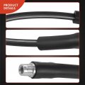 A-premium Front Driver And Passenger Outer Brake Hydraulic Hoses Compatible With Select Mercedes-benz Model E320 1998-2003 E430