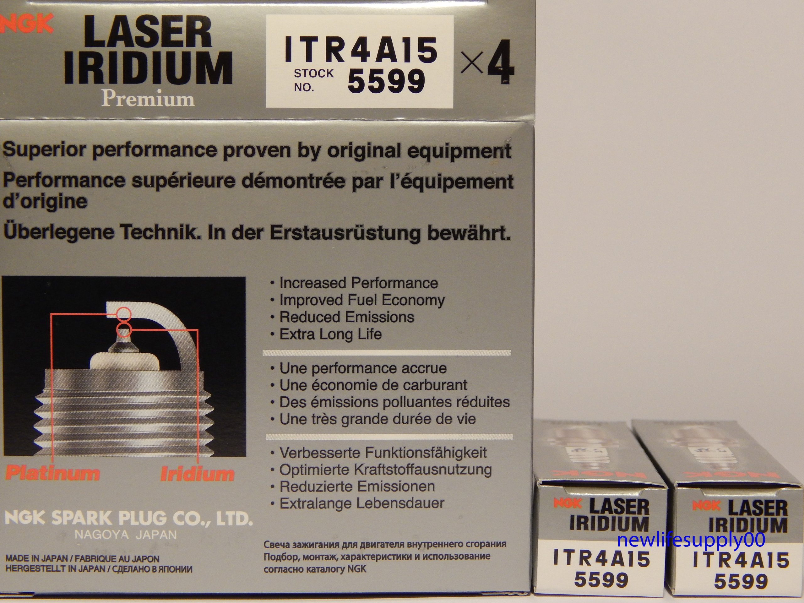 Ngk 5599 Laser Iridium Spark Plug Itr4a15 6 Pcs New