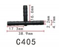Autobahn88 3-way T-piece Nylon Vacuum Hose Joiner Od 4mm 0 16 Pack Of 10