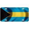 Aluminum License Plate Flag Of Bahamas Bahamian Waves 