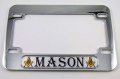 Mason Masonic Motorcycle Bike Abs Chrome Plated License Plate Frame Freemasonry For Usa Plates Only Will Not Fit Canadian
