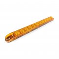 Fortpro 17 X 1-3 8 Amber Led Light Bar With 11 Leds Lens And Chromed Reflector F235245 