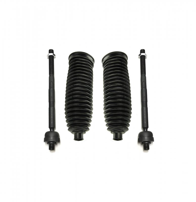 Partsw Steering Kit 2 Inner Tie Rod Ends Rack And Pinion Bellow Boots Fits Jeep Commander 2006-2010 All Models Grand Cherokee