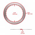 Caltric Clutch Steel Plates Compatible With Kawasaki Ninja H2 Zx1000 Z Zr1000 13089-0028