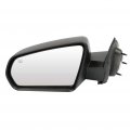 Ocpty Light Textured Driver Side View Mirror With Power Adjustment Heated Non-folding Compatible For 2008-2013 Dodge Challenger