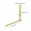 Uxcell 2pcs Adjustable L-shape Corner Brace With Slot 7 87 X 6 5 Inch Stainless Steel Slotted Right Angle Bracket For Wooden
