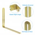 Uxcell 2pcs Adjustable L-shape Corner Brace With Slot 7 87 X 6 5 Inch Stainless Steel Slotted Right Angle Bracket For Wooden