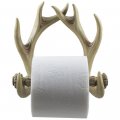 Decorative Deer Antlers Toilet Paper Holder In Weathered Look For Rustic Hunting Or Fishing Cabin And Lodge Bathroom Decor As 