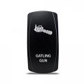 Ch4x4 Rocker Switch Gatling Gun Symbol Amber Led