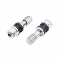Uxcell 5pcs Silver Tone 44mm Length Tubeless Wheel Tyre Tire Valve Stem For Vehicle Car