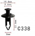 Autobahn88 Bumper Fascia Clip Compatible With Nissan Oem 6387801e10 0155304183 Pack Of 20