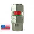 Quick Pressure Qp-000100 Chrome Plated Brass 100 Psi Tire Monitoring Valve Cap Pack Of 4
