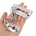 Uxcell Metal Home Bedroom Cabinet Door Screw Fixing Slide Bolt Cord Lock Silver Tone