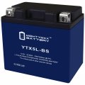Mighty Max Battery Ytx5l-bs Lithium Replacement For Yamaha Tw Trailway Tw200bc 