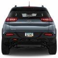 Jeep Cherokee Black Carbon Fiber Look Abs Plastic License Plate Frame