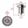 Caltric Front Differential Output Hub For Polaris Ranger 500 2x4 2006-2007