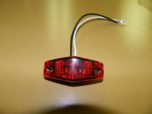 LED Light 2 Diode Red 1x2.5 Surface Mount Clearance Side Marker Trailer 1 