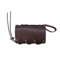 Motorcycle Cup Holder Fydun Pu Leather Motorbike Adjustable Drink Bottle Water Beverage Mount Stand Bike Brown