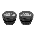 2pcs Universal Car Cigarette Lighter Dustproof Waterproof Plug 12v Socket Cover Cap Black