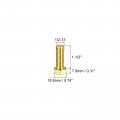 Uxcell Brass Hex Bolts 1 2-13x1-1 2 2pcs Fully Thread Grade 4 8 Solid Hexagon Head Bolt Machine Screws For Machinery