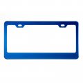 Electric-plating Color Mirror Polished T304 Stainless Steel License Plate Frame Blue