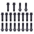 20pcs Black Stainless Steel Wheel Lug Bolt For C180 C200 C250 C300 C350 Cl65 E63 Gl450 Gl550 Gle550 Ml350 Gle450 Gle63 Amg S