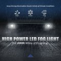 Auto Dynasty High Power Led Projector Front Bumper Driving Fog Light Lamps With Switch And Bezels Compatible Ford F-150 09-14