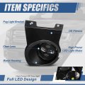 Auto Dynasty High Power Led Projector Front Bumper Driving Fog Light Lamps With Switch And Bezels Compatible Ford F-150 09-14
