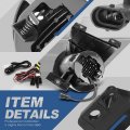 Auto Dynasty High Power Led Projector Front Bumper Driving Fog Light Lamps With Switch And Bezels Compatible Ford F-150 09-14