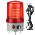 Industrial Led Rotating Warning Light 110v Ac Red Beacon Strobe For Public Emergency Alarms Safety Siren Adjustable Volume 