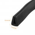 Uxcell U Channel Edge Trim 3 3ft Length Rubber Guard Seal Strip Protector Flat Type Fit For 2 5-3mm 9 32 W X 25 64 H Black