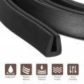 Uxcell U Channel Edge Trim 3 3ft Length Rubber Guard Seal Strip Protector Flat Type Fit For 2 5-3mm 9 32 W X 25 64 H Black