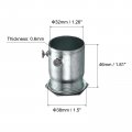 Uxcell Emt Coupling 32mm 1 4 Inch Set Screw Conduit Fittings 46mm Length Electrical Pipe Connector 0 8mm Wall Thick 25pack