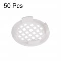 Uxcell Round Mesh Hole Air Vents Plastic Vent White Cover 30mm Dia 4mm Height For Cupboard Shoebox 50pcs