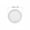 Uxcell Round Mesh Hole Air Vents Plastic Vent White Cover 30mm Dia 4mm Height For Cupboard Shoebox 50pcs