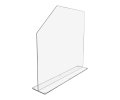 Sink Splash Guard With Easy Reach Cutaway Free Standing One Piece Barrier Shield 18 Height 4 5 Wide 19 Length No Assembly 