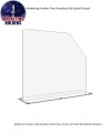 Sink Splash Guard With Easy Reach Cutaway Free Standing One Piece Barrier Shield 18 Height 4 5 Wide 19 Length No Assembly