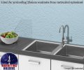 Sink Splash Guard With Easy Reach Cutaway Free Standing One Piece Barrier Shield 18 Height 4 5 Wide 19 Length No Assembly