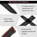 4pcs Side Window Deflectors For 2008 2012 Honda Accord Polycarbonate Rain Guards Outside Mount Tape On Wind Ex L Hfp Lx P Se