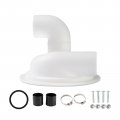 I Vacuum Dust Separator Cyclone Lid With Elbow Replace Woodworking Reusable Filter Cover White