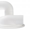 I Vacuum Dust Separator Cyclone Lid With Elbow Replace Woodworking Reusable Filter Cover White